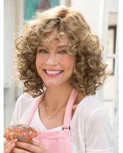 Popular 12" Curly Shoulder Length Layered Mono Synthetic Women Wigs Popular 12" Curly Shoulder Length Layered Mono Synthetic Women Wigs
