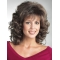 Brown Curly Shoulder Length Capless Classic Synthetic Women Wigs