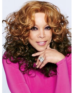 18" Curly Shoulder Length Capless Remy Human Hair Wendy Williams Women Wigs 18" Curly Shoulder Length Capless Remy Human Hair Wendy Williams Women Wigs