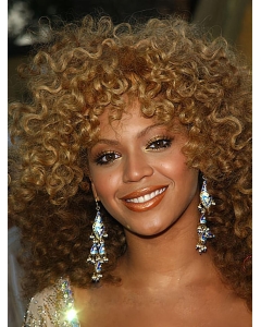 Natural Auburn Curly Shoulder Length Capless Synthetic Beyonce Wigs For Cancer Natural Auburn Curly Shoulder Length Capless Synthetic Beyonce Wigs For Cancer