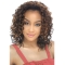 Comfortable Blonde Curly Shoulder Length Capless Human Hair Wigs & Half Wigs