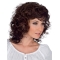 Faddish Brown Curly Shoulder Length Layered Mono Classic Synthetic Women Wigs