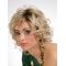 Excellent Hot Curly Blonde Layered Mono Synthetic Women Wigs