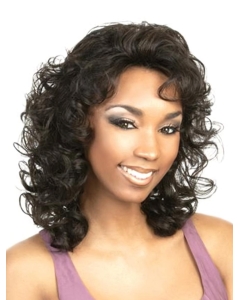 Top Black Curly Shoulder Length Capless Classic Human Hair Women Wigs Top Black Curly Shoulder Length Capless Classic Human Hair Women Wigs