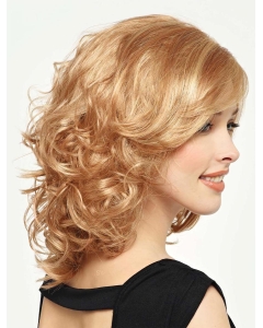 Stylish Blonde Medium Curly Capless Synthetic Women Wigs Stylish Blonde Medium Curly Capless Synthetic Women Wigs