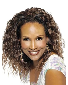 Natural-looking mid-length bouncy deep-curl full lace human hair Beverly Johnson wig For Women  Natural-looking mid-length bouncy deep-curl full lace human hair Beverly Johnson wig For Women