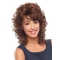 Unique Auburn Curly Shoulder Length lace Front Classic Synthetic Women Wigs