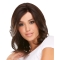 Fabulous Auburn Curly Shoulder Length Hand-Tied Remy Human Hair Women Wigs