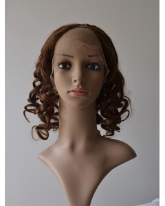 Nice  Curly Shoulder Length Lace Front Human Hair U Part Women Wigs Nice  Curly Shoulder Length Lace Front Human Hair U Part Women Wigs