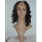 Soft Black Curly Shoulder Length Lace Front U Part Human Hair Women Wigs