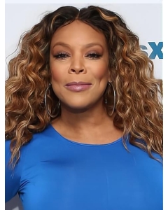 Curly Shoulder Length Lace Front Synthetic Ombre 14" Women Wendy Williams Wigs Curly Shoulder Length Lace Front Synthetic Ombre 14" Women Wendy Williams Wigs