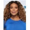 Curly Shoulder Length Lace Front Synthetic Ombre 14" Women Wendy Williams Wigs
