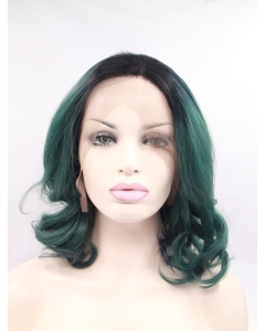 Synthetic Shoulder Length Ombre/2 Tone Lace Front Without Bangs Curly Women Wigs Synthetic Shoulder Length Ombre/2 Tone Lace Front Without Bangs Curly Women Wigs