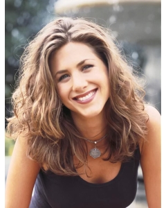 Blonde 16" Curly Without Bangs Shoulder Length Lace Front Synthetic Women Jennifer Aniston Wigs Blonde 16" Curly Without Bangs Shoulder Length Lace Front Synthetic Women Jennifer Aniston Wigs