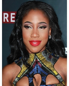 Black Curly  Shoulder Length Without Bangs Full Lace Human Hair Women Sevyn Streeter Wigs  Black Curly  Shoulder Length Without Bangs Full Lace Human Hair Women Sevyn Streeter Wigs