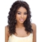 Ideal Black Curly Shoulder Length Lace Human Hair Women Wigs