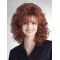 Traditional Auburn Curly Shoulder Length Capless Classic Synthetic Women Wigs