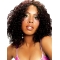 Black Curly Shoulder Length Lace Front Synthetic Women Wigs