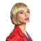 12" Straight Monofilament Blonde Synthetic Shoulder Length Ladies Bob Wig