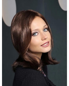 Brown Straight Shoulder Length Without Bangs Lace Front Synthetic  Women Wigs Brown Straight Shoulder Length Without Bangs Lace Front Synthetic  Women Wigs