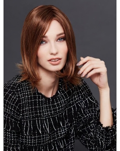 Auburn Shoulder Length Straight Without Bangs Monofilament Human Hair Bobs Wigs Auburn Shoulder Length Straight Without Bangs Monofilament Human Hair Bobs Wigs
