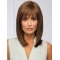 Brown Straight Shoulder Length Monofilament Synthetic Women African Hairstyles Wigs