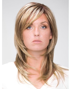 Blonde Straight Shoulder Length With Bangs Hand-Tide Synthetic Women Wigs Blonde Straight Shoulder Length With Bangs Hand-Tide Synthetic Women Wigs
