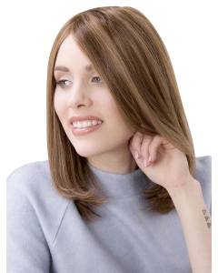 Amazing Blonde Straight Shoulder Length Without Bangs Monofilament   Human Hair Women Wigs  Amazing Blonde Straight Shoulder Length Without Bangs Monofilament   Human Hair Women Wigs