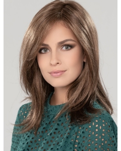 Brown Straight Shoulder Length  Hand-tied Synthetic Women Wigs Brown Straight Shoulder Length  Hand-tied Synthetic Women Wigs