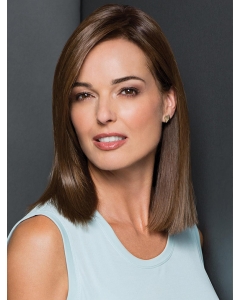 Brown Straight Without Bangs Shoulder Length Capless Synthetic Women Wigs Brown Straight Without Bangs Shoulder Length Capless Synthetic Women Wigs