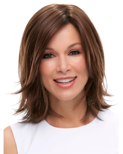 Exquisite Straight Shoulder Length Layered Lace Front Synthetic Women Wigs Exquisite Straight Shoulder Length Layered Lace Front Synthetic Women Wigs