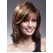 Cosy Straight Shoulder Length With Bangs Lace Front  Human Hair Women Wigs