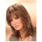  Mature and Beautiful Mid-length Layered Straight Lace Front Human Hair Women Jacklyn Smith Wig