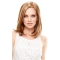 Perfect Blonde Straight Shoulder Length Lace Front Synthetic Women Wigs