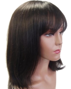 Brown Online Medium Straight Capless Human Hair Women Wigs Brown Online Medium Straight Capless Human Hair Women Wigs