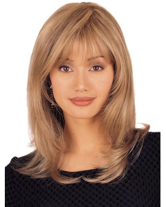 Sassy Blonde Straight Shoulder Length Lace Front Synthetic Women Wigs For Cancer Sassy Blonde Straight Shoulder Length Lace Front Synthetic Women Wigs For Cancer