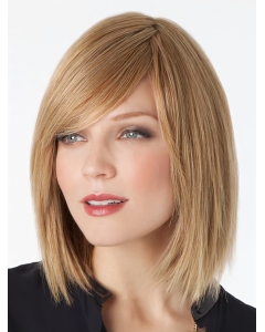 Mature Blonde Straight Shoulder Length Lace Front  Human Hair Women Wigs Mature Blonde Straight Shoulder Length Lace Front  Human Hair Women Wigs