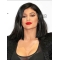 Affordable Shoulder Length Straight Black Synthetic Women Bobs Kylie Jenner Inspired Wigs