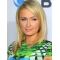 Impressive Blonde Straight Shoulder Length Hand-Tied Human Hair Paris Hilton Wigs