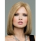 Soft Blonde Straight Shoulder Length Lace Front Human Hair Women Wigs