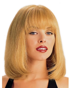 Refined Blonde Monofilament Straight Shoulder Length With Bangs Lace Human Hair Women Wigs Refined Blonde Monofilament Straight Shoulder Length With Bangs Lace Human Hair Women Wigs