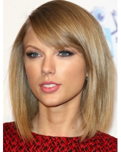 Fantastic Shoulder Length Straight Blonde With Bangs Taylor Swift Inspired Wigs Fantastic Shoulder Length Straight Blonde With Bangs Taylor Swift Inspired Wigs