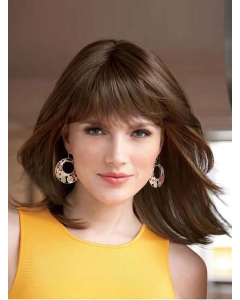Polite Auburn Straight Shoulder Length Lace Front Synthetic Women Wigs Polite Auburn Straight Shoulder Length Lace Front Synthetic Women Wigs