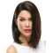 Brown Cool Straight  Medium  Hand-tied Synthetic Women Wigs