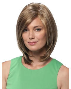 New Design Blonde Straight Medium Lace Front Bobs Synthetic Women Wigs New Design Blonde Straight Medium Lace Front Bobs Synthetic Women Wigs