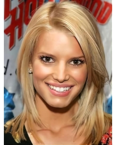 Mid-length Layered Straight Lace 100% Remy Human Hair Jessica Simpson Bob Wig Mid-length Layered Straight Lace 100% Remy Human Hair Jessica Simpson Bob Wig