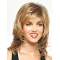 Fashionable Blonde Medium Straight Capless Synthetic Women Wigs