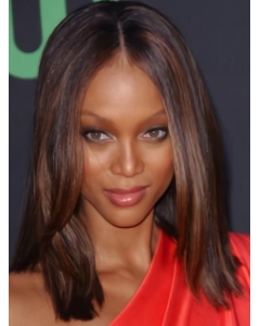 Natural and Comfortable Mid-length Straight Lace Human Hair Tyra Banks Wig  Natural and Comfortable Mid-length Straight Lace Human Hair Tyra Banks Wig