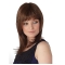 Comfortable Auburn Straight Shoulder Length Capless Synthetic Women Wigs