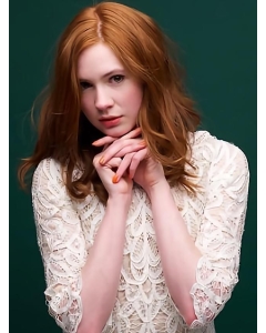 Top  Straight Medium Lace Front Copper Synthetic Women Wigs Top  Straight Medium Lace Front Copper Synthetic Women Wigs
